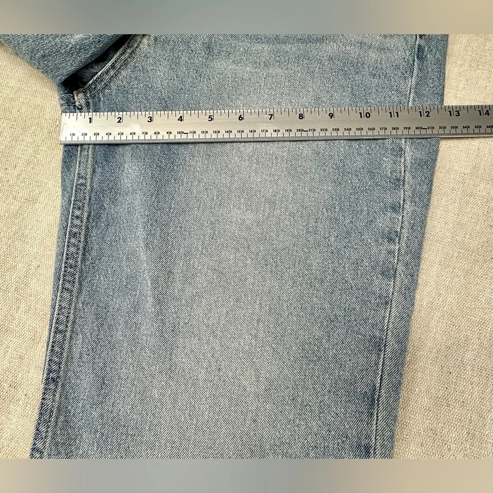 GAP 90s Straight High Rise Jeans Women 31/12 Tall Light Wash Vintage Style